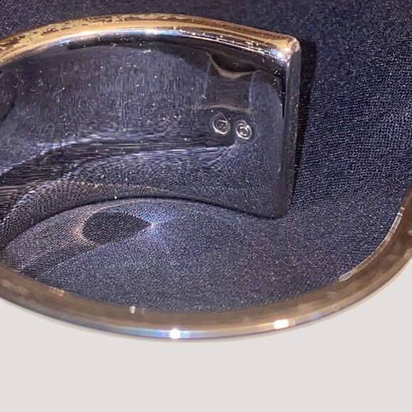 Wide Swarovski Beauty Silver Cream Crystal Bling Cuff Bracelet  Adjustable - Picture 4 of 15